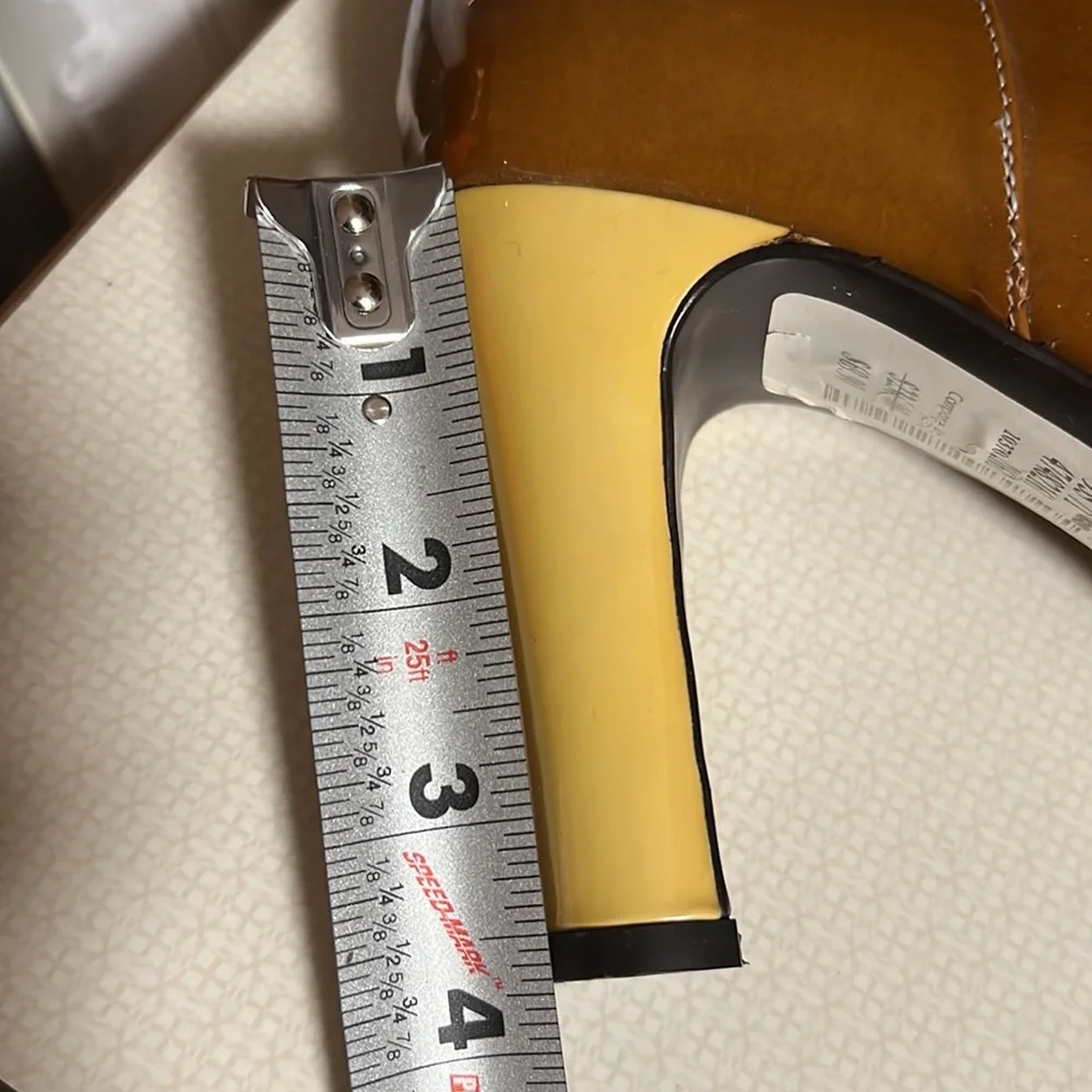 Via Spiga: Designer booties.  Carmel color with pale yellow heels! - Picture 7 of 15